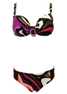 Melie & Madeleine Bruna Rosa Swim Bikini - Black / Red