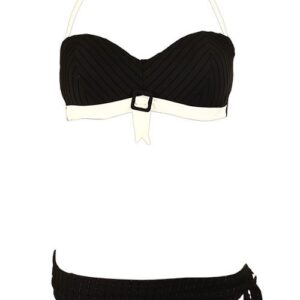 Melie & Madeleine Black & White Jenny Bikini