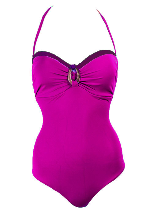 Melie & Madeleine Ursula Swimsuit - Fuchsia/Purple-0