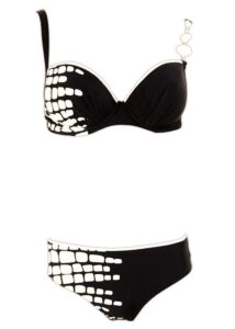 Melie and Madeleine Marta Swim Bikini - Black / White