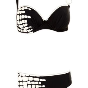 Melie & Madeleine Black/White Marta Bikini