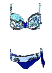 Melie and Madeleine Blue Agata Swim Bikini