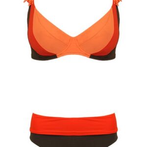 Melie & Madeleine Mafalda Bikini Brown/Red
