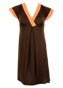 Melie & Madeleine Matilde Beach Dress - Brown / Orange