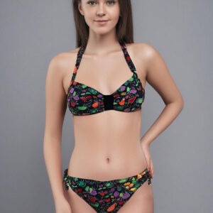 Arena Little Fruit Neckholder Bikini Black