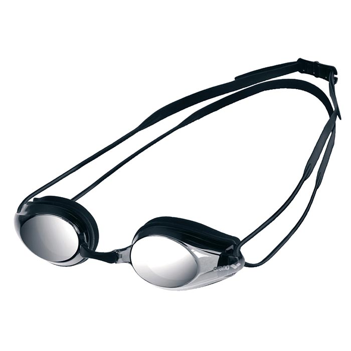 Arena Tracks Mirrored Racing Goggles V2 Black/Silver