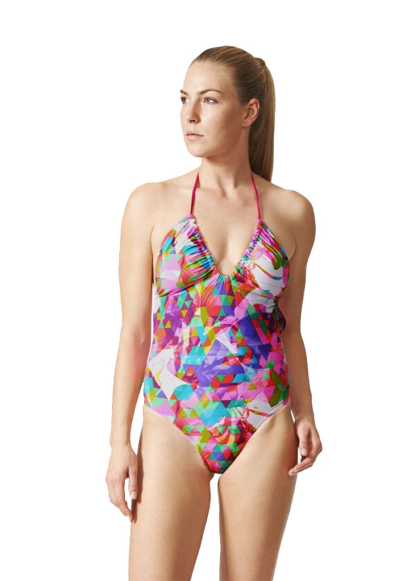 Adidas Womens Beach One Piece Costume Pink