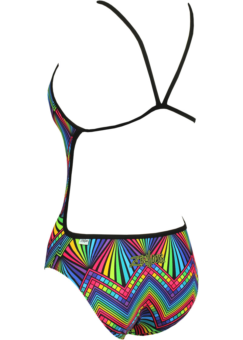 Zealous Womens Labyrinth One Piece Swimsuit