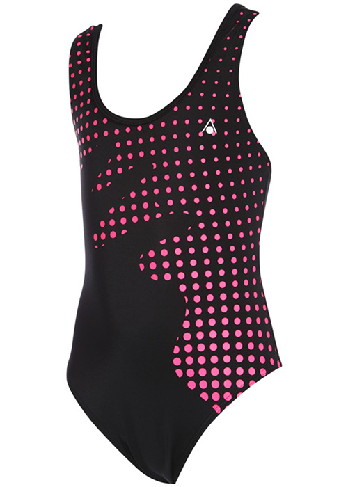 Aqua Sphere Gisele Girls Swimsuit - Black / Bright Pink