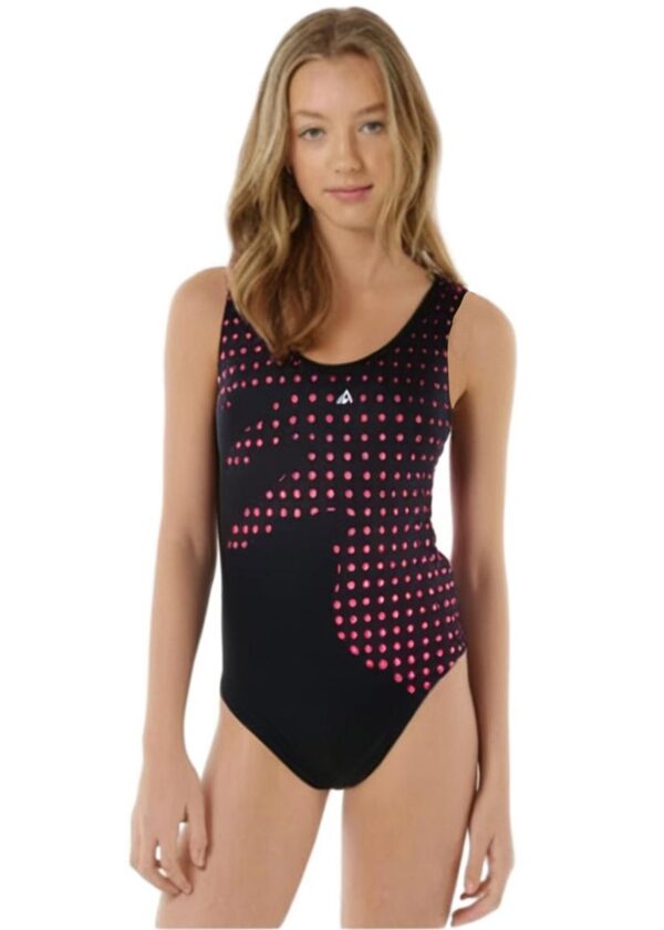 Aqua Sphere Gisele Girls Swimsuit - Black / Bright Pink