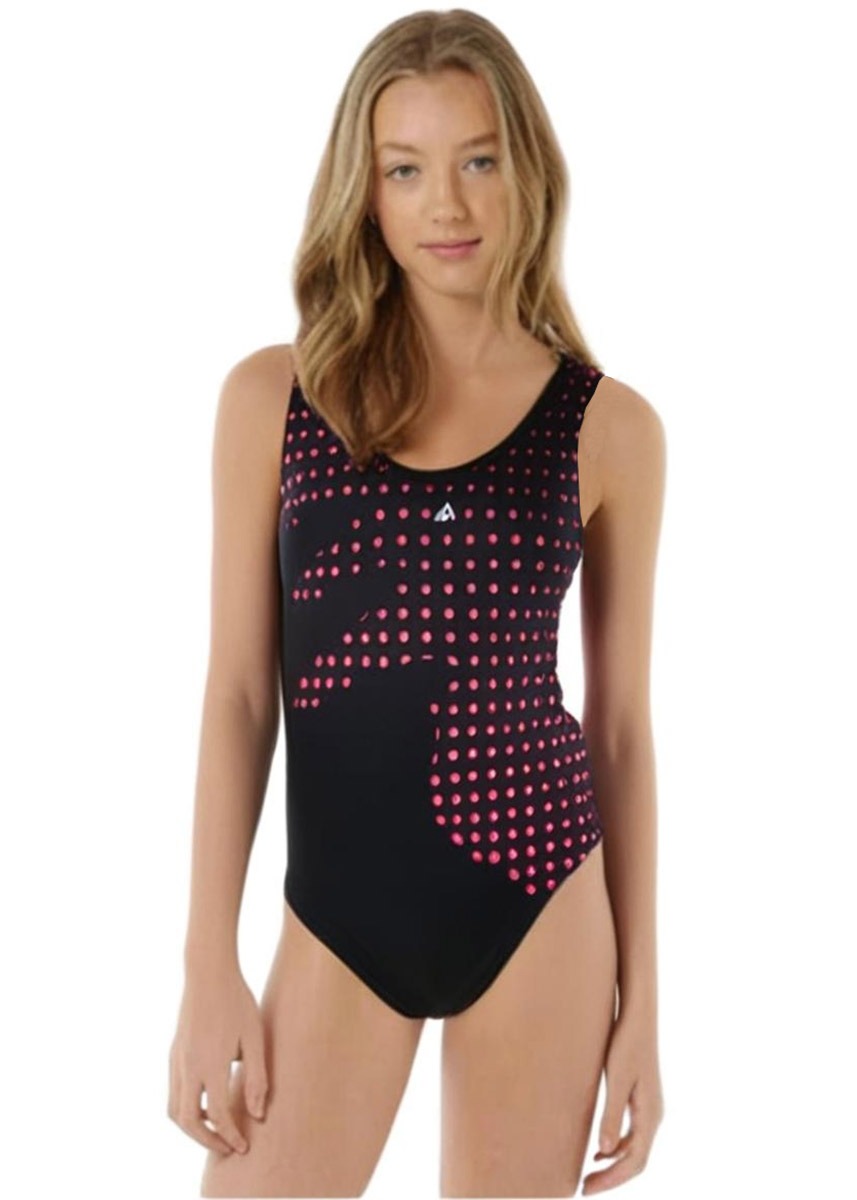 Aqua Sphere Gisele Girls Swimsuit - Black / Bright Pink