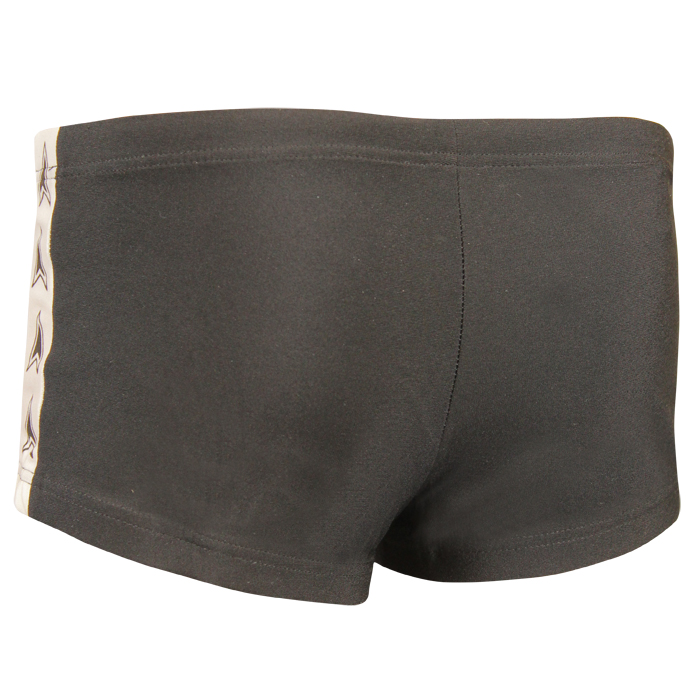 Diana Boys ilan Swim Shorts - Black / Yellow Back