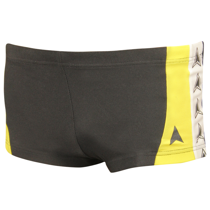 Diana Boys ilan Swim Shorts - Black / Yellow Front