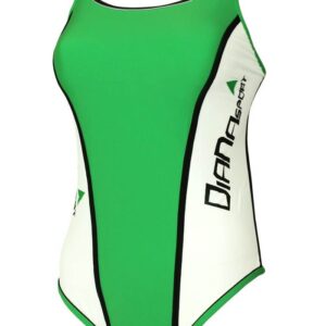 Diana Womens Sian Swimming Costume - Green Front