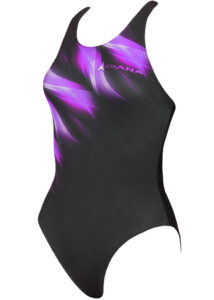 Diana Womens Swirl Swimsuit - Purple
