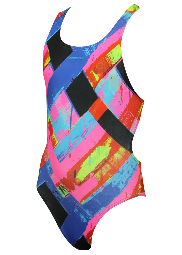 Maru Girls Woven Pacer Rave Back - Multi