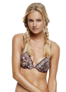 Azura Endless Summer Moulded U/Wire Push Up Top - Coral