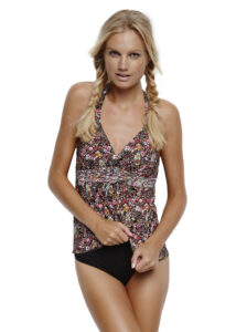 Azura Endless Summer Swing Halter Singlet - Coral D Cup