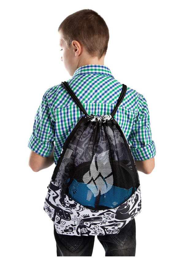 Mad Wave Dry Gym Bag - Black / White