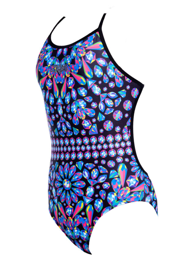 Zealous Girls Glitter Snap Swimsuit
