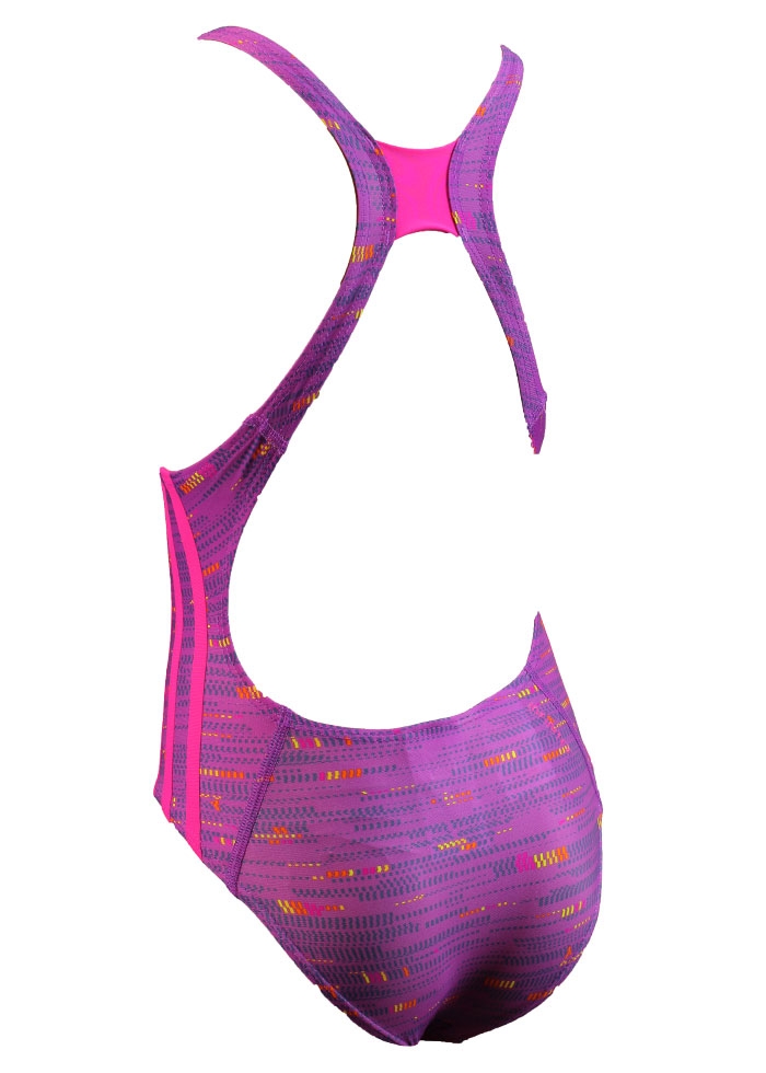 Adidas Junior Graphic Swimsuit - Shock Purple