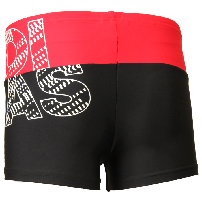 Adidas Junior Performance Swim Boxers - Black / Ray Red