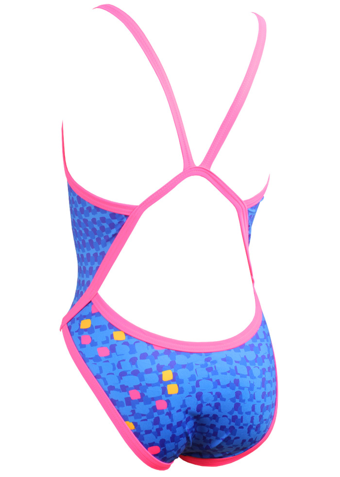 Turbo Colour Grid Women's Blue Swimsuit