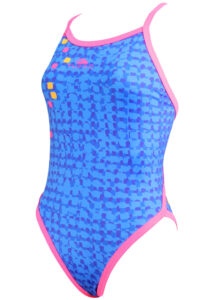 Turbo Colour Grid Women's Blue Swimsuit