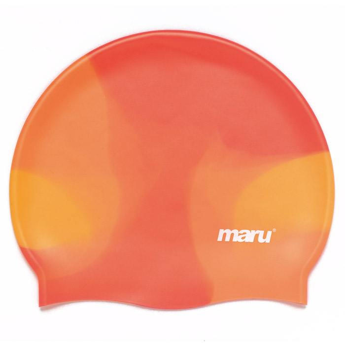 Maru Silicone Swim Cap Orange