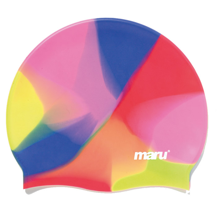 Maru Silicone Swim Cap Pink & Blue