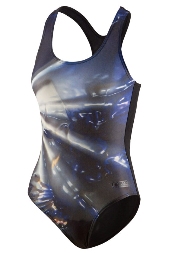 Beco Womens Black / Blue Swimsuit - Maxpower