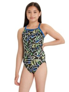 Dolfin Girls Winners Quest V-2 Back Swimsuit