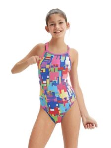 Dolfin Girls Winners Game-On! V-2 Back Swimsuit