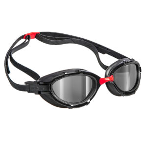 Mad Wave Triathlon Mirrored Goggles - Red