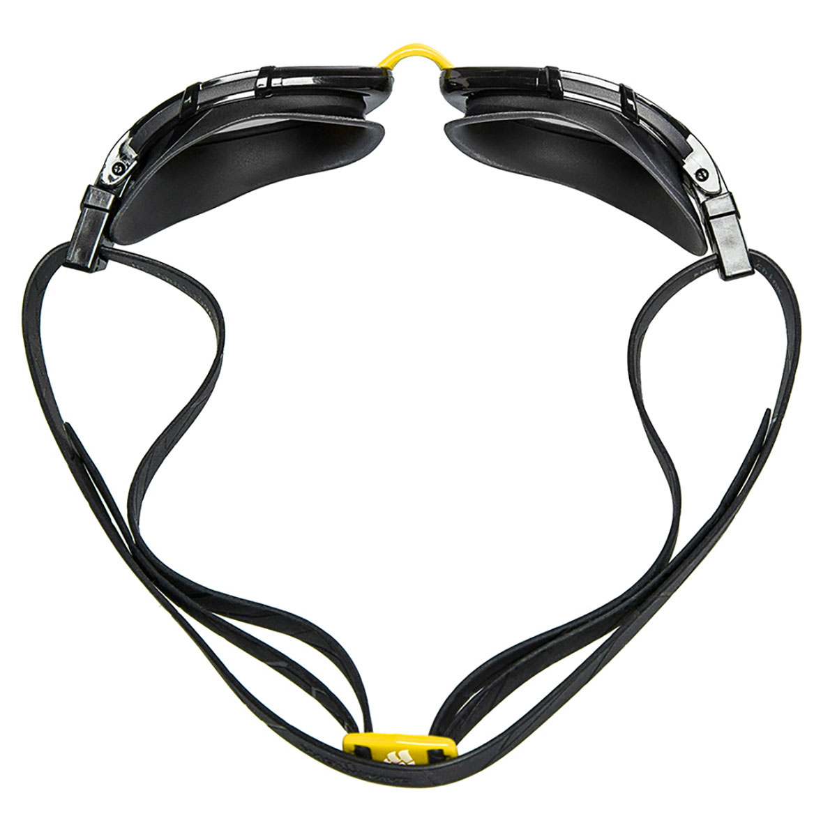 Mad Wave Triathlon Mirrored Goggles - Black / Yellow-633544