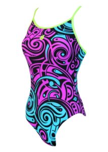 Mad Wave Women's Swift Swimsuit - Purple/Blue