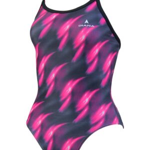 Diana Womens Waves Swimsuit - Pink