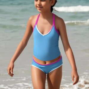 Aqua Sphere Venus Girls Tankini Blue