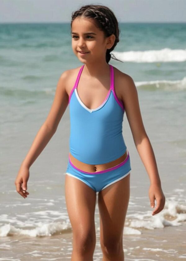 Aqua Sphere Venus Girls Tankini Blue