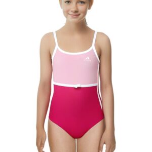 Adidas Junior Graphic Swimsuit - Pink / White