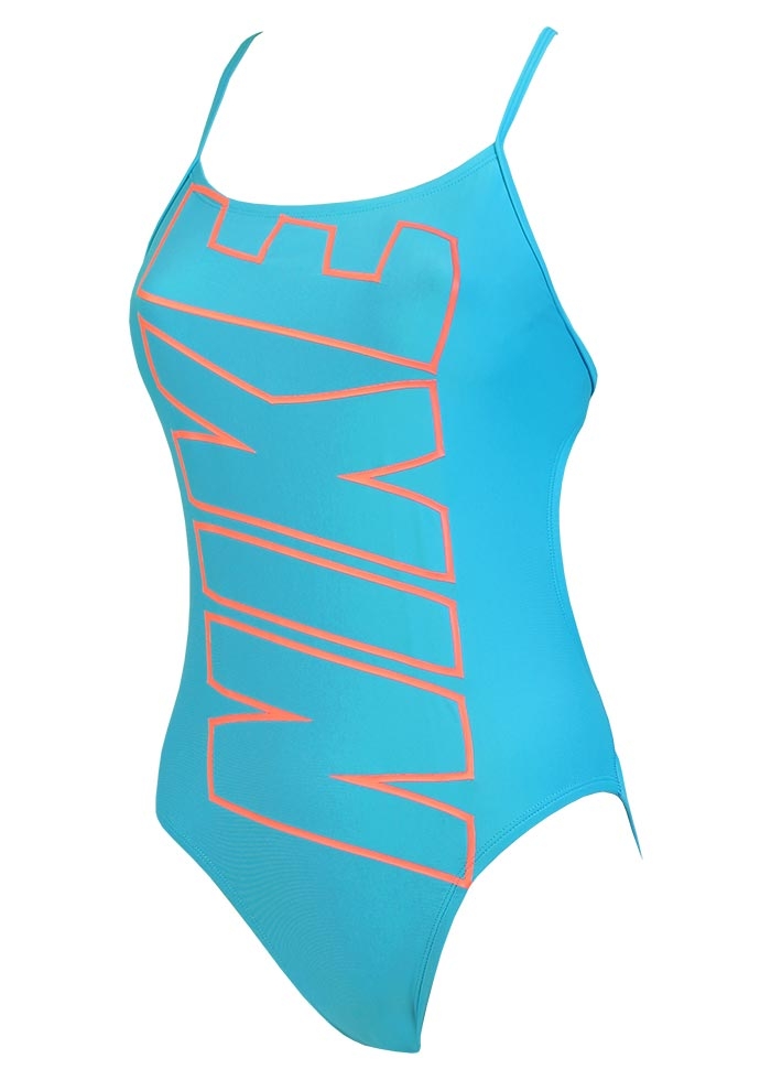 Nike Women's Cut Out One Piece - Blue