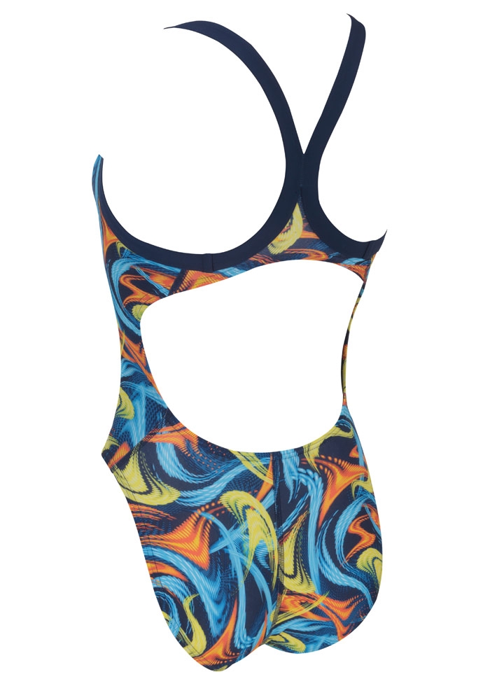 Blueseventy Fog Racer Back Womens Swimsuit - Blue / Orange