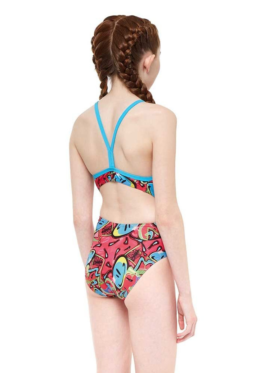 Maru Girls Bounce Pacer Fly Back Swimsuit - Pink-568818