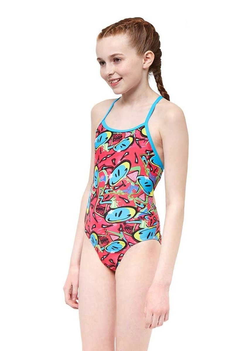 Maru Girls Bounce Pacer Fly Back Swimsuit - Pink-568816