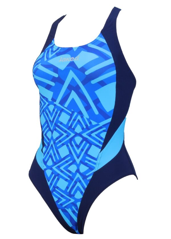 Jaked Womens Geometrik One-Piece Swimsuit - Turquoise