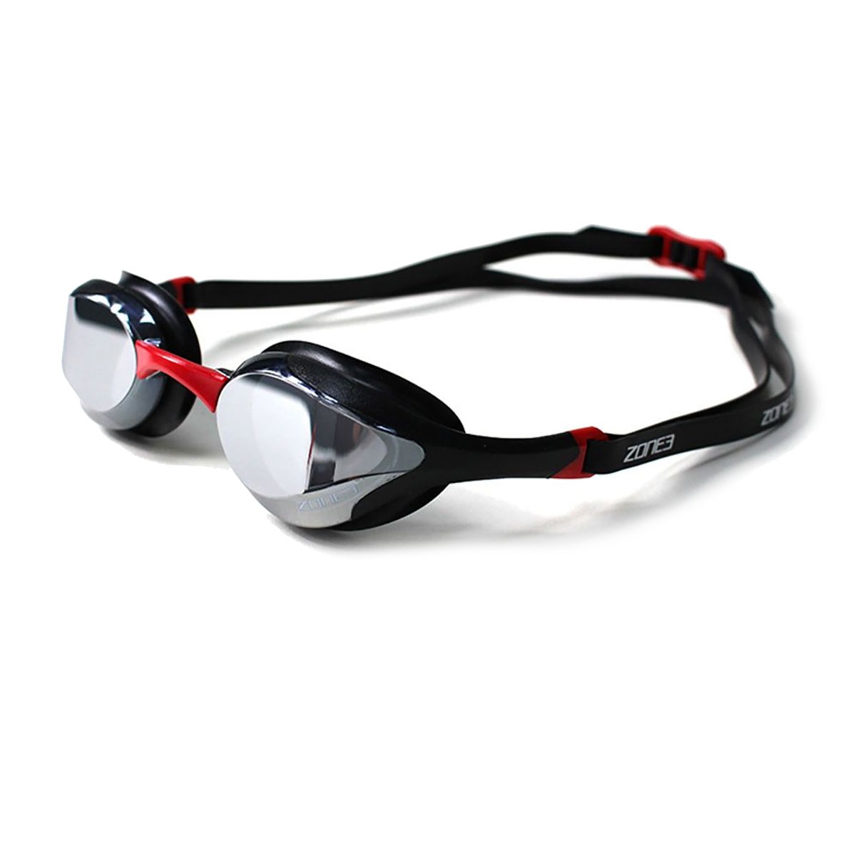 Zone3 Volaire Streamline Racing Goggle Mirror Revo Lens - Black / Red-0