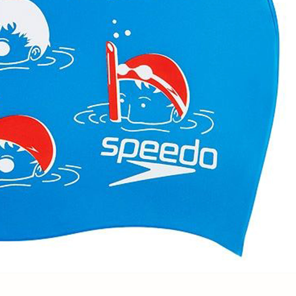 Speedo Junior Slogan Cap - Blue / Red / White-568659