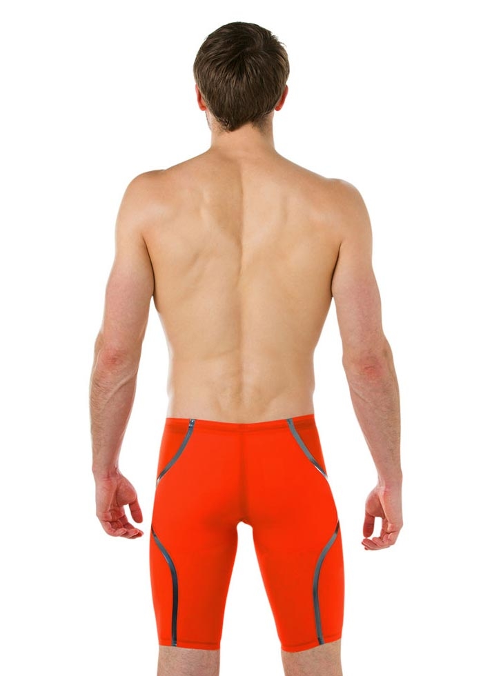 Speedo LZR Racer X High Waisted Jammer - Orange / Black