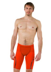 Speedo LZR Racer X High Waisted Jammer - Orange / Black