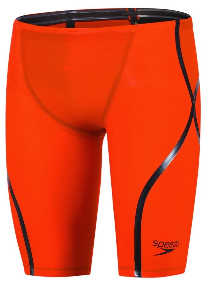 Speedo LZR Racer X High Waisted Jammer - Orange / Black